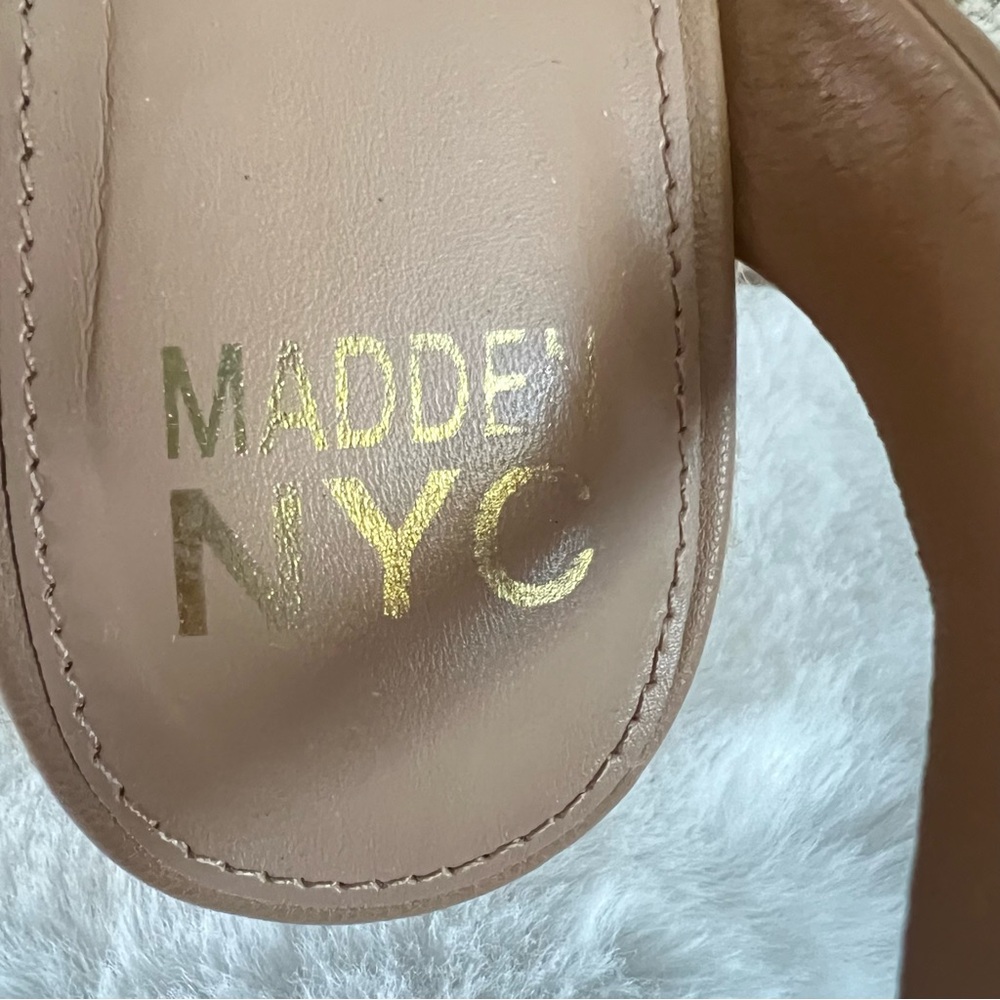 Elegant‎ Tan Wedge Sandals with Ankle Strap - Picture 5 of 6